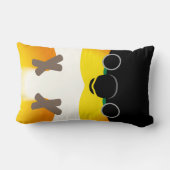 黒頭のシロハラインコ ランバークッション (裏面)