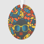 黒頭の女#1 オーナメント (正面)