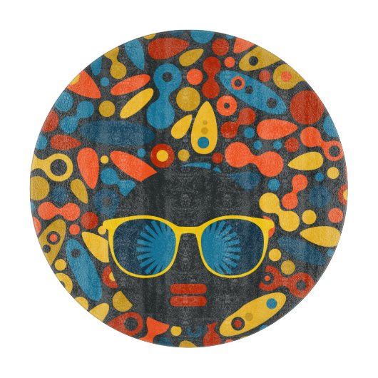 黒頭の女#1 カッティングボード (正面)