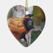 黒顔のライオンのTamarin セラミックオーナメント (右)