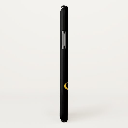 黒風変わり金ゴールドお洒落カッコいい Case-Mate iPhoneケース (裏面/右)