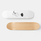 黒飛んでいるいバルーン付きTレックス スケートボード (横)