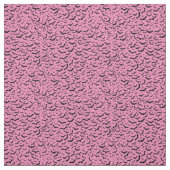 黒飛んでいるこうもり |ピンク ファブリック (見本)