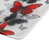 黒飛んでいると赤のモルフォ カッティングボード (角)