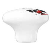 黒飛んでいると赤のモルフォ セラミックノブ (側面)