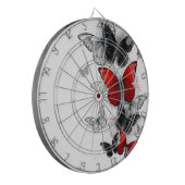 黒飛んでいると赤のモルフォ ダーツボード (正面左)