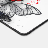 黒飛んでいると赤のモルフォ デスクマット (コーナー)