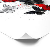 黒飛んでいると赤のモルフォ フォトプリント            (角)