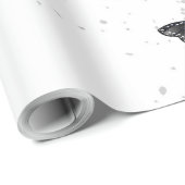 黒飛んでいると赤のモルフォ ラッピングペーパー (ロールコーナー)