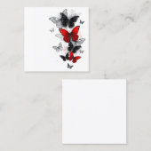 黒飛んでいると赤のモルフォ 割引カード (正面/裏面)