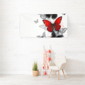 黒飛んでいると赤のモルフォ 横断幕 (インサイチュ)