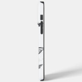 黒飛んでいると赤のモルフォ Case-Mate iPhoneケース (裏面 / 左)