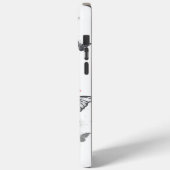 黒飛んでいると赤のモルフォ Case-Mate iPhoneケース (裏面 / 左)