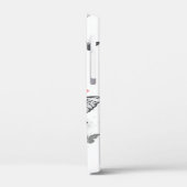 黒飛んでいると赤のモルフォ Case-Mate iPhoneケース (裏面 / 左)