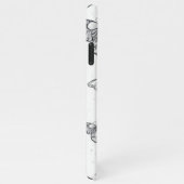 黒飛んでいると赤のモルフォ iPhoneケース (右側)