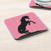 黒飼育用ユニコーン(ピンクストライプの) コースター (左側)