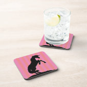 黒飼育用ユニコーン(ピンクストライプの) コースター (右側)