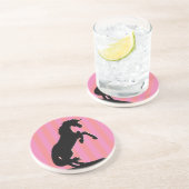 黒飼育用ユニコーン(ピンクストライプの) コースター (側面)