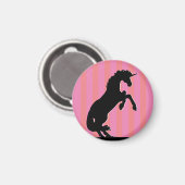 黒飼育用ユニコーン(ピンクストライプの) マグネット (正面/裏面)