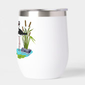 黒首おもしろいののまわりに棒を叩く (左面)