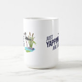 黒首おもしろいののまわりに棒を叩く コーヒーマグカップ (中央)