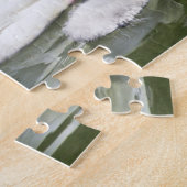 黒首の白鳥の大人と水の中のシチュー。 ジグソーパズル (側面)