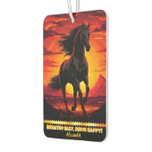 黒馬が夕焼けに駆ける カーエアーフレッシュナー (左)