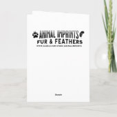 黒馬とひまわりの誕生日 パーソナライズされた カード (裏面)