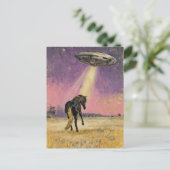 黒馬とUFO ポストカード (スタンド正面)