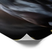 黒馬のクローズアップポートレート ポスター (角)