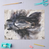 黒馬のデコパージュ 薄葉紙 (クラフト)