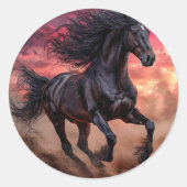 黒馬の美学 ラウンドシール (正面)