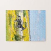 黒馬の走が野原を抜けて ジグソーパズル (横)