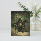 黒馬の騎乗キプラー ポストカード (スタンド正面)