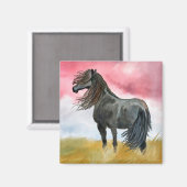 黒馬インフィールド磁石 マグネット (正面/裏面)