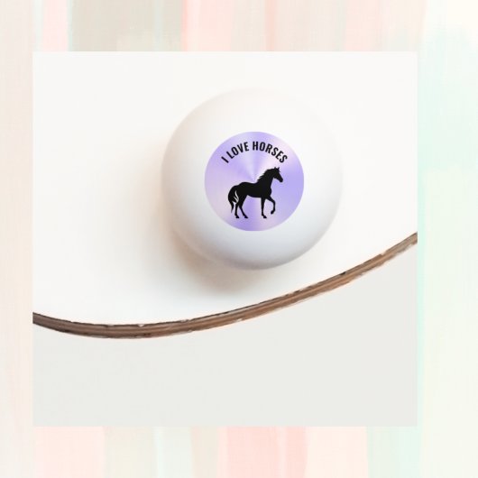 黒馬シルエットモノグラム | 卓球ボール