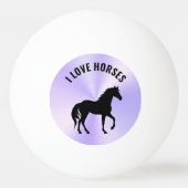 黒馬シルエットモノグラム | 卓球ボール (正面)