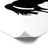 黒馬シルエット ポスター (角)