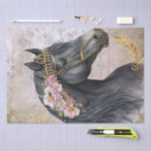 黒馬フローラ分離 薄葉紙 (クラフト)