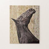 黒馬プロファイル中パズル ジグソーパズル (縦)