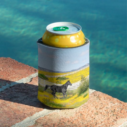 黒馬ランニングの花のフィールド 缶クーラー (インサイチュ プール)