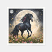 黒馬月花畑 スタンダードカクテルナプキン (正面)