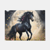 黒馬月花畑 ドアマット (正面)