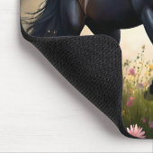 黒馬月花畑 マウスパッド (コーナー)