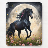 黒馬月花畑 マウスパッド (正面)