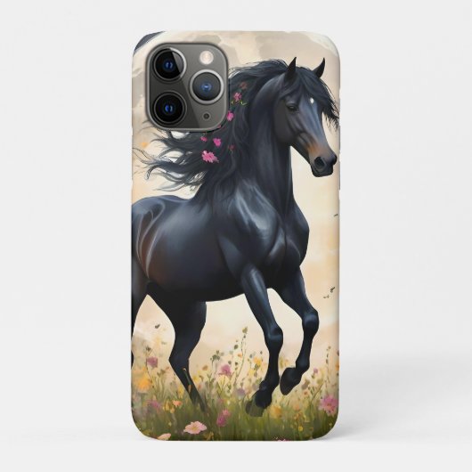 黒馬月花畑 Case-Mate iPhoneケース (裏)