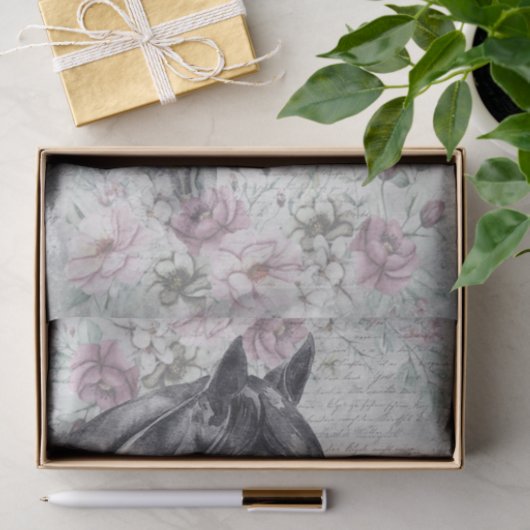 黒馬牧草地ファンタジーデクページ 薄葉紙 (ギフト)