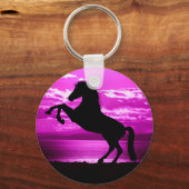 黒馬紫の空と水 キーホルダー (正面)