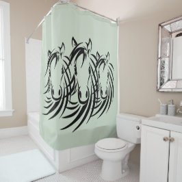 黒馬頭緑 シャワーカーテン