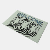 黒馬頭緑 ドアマット (アングル)